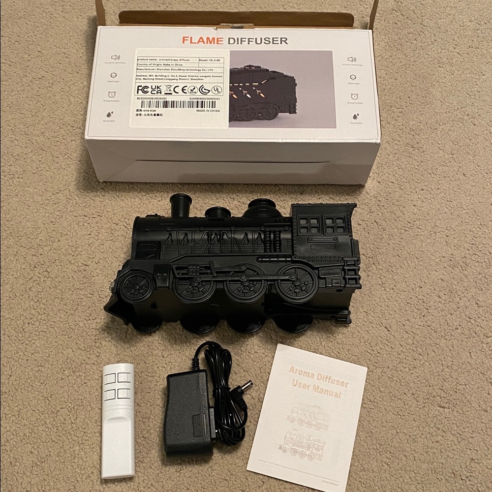 Black Train aromatherapy diffuser